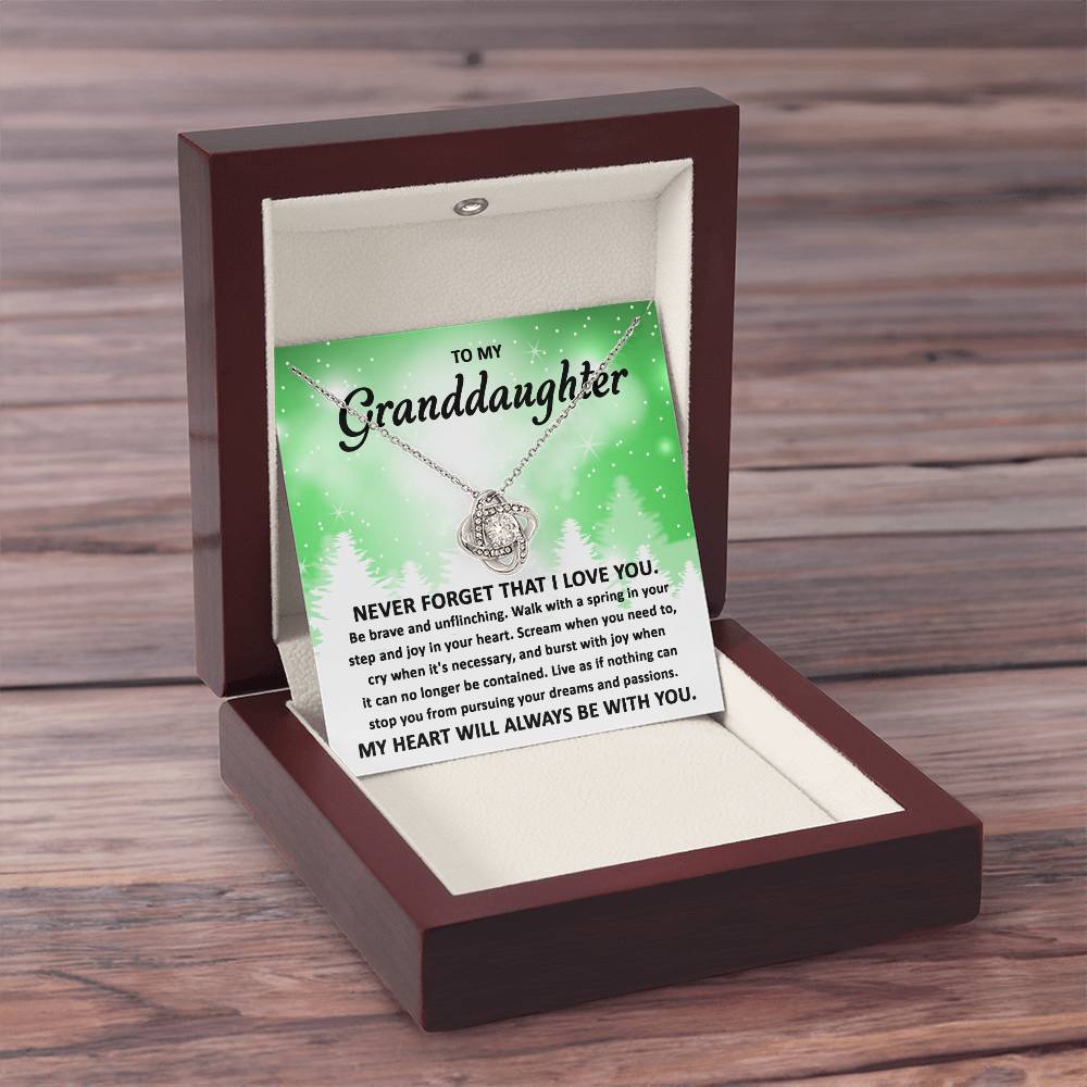 To My Granddaughter Pursuing your Dreams