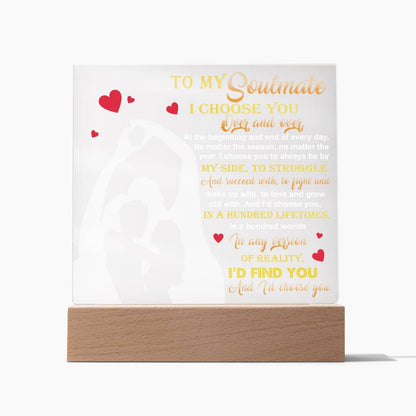 Soulmate By My Side Acrylic Plaque