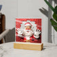 Santa Surprise Acrylic Plaque
