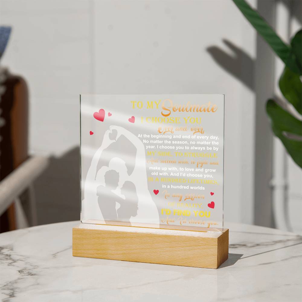 Soulmate By My Side Acrylic Plaque