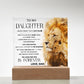 To My Daughter Square Acrylic Plaque