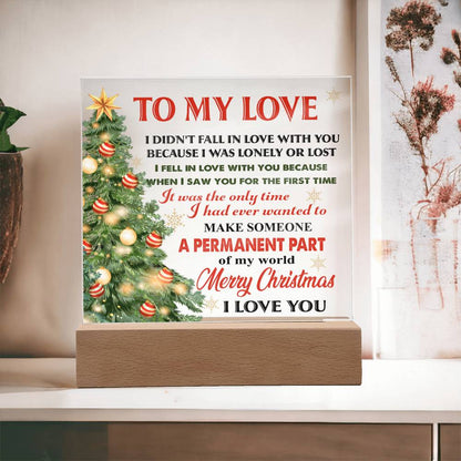 To My Love this Christmas