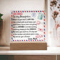 AirMail Acrylic Plaque To My Daughter