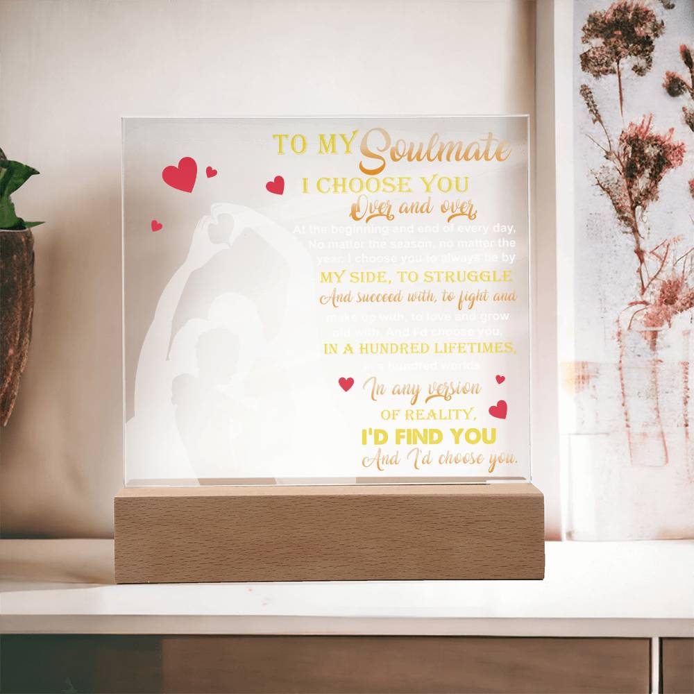 Soulmate By My Side Acrylic Plaque