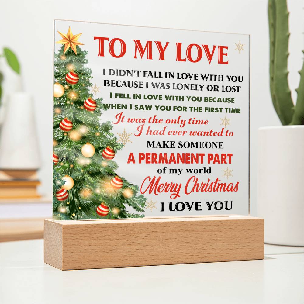 To My Love this Christmas