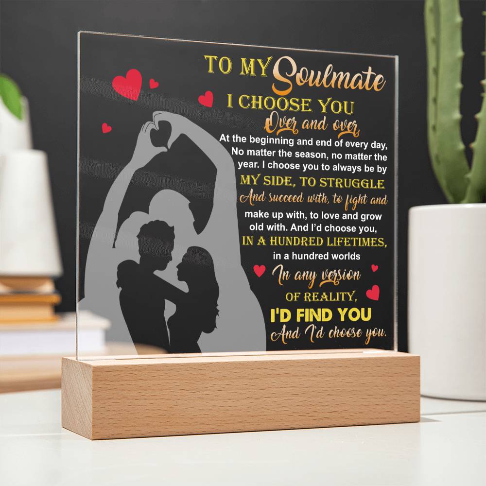 Soulmate By My Side Acrylic Plaque