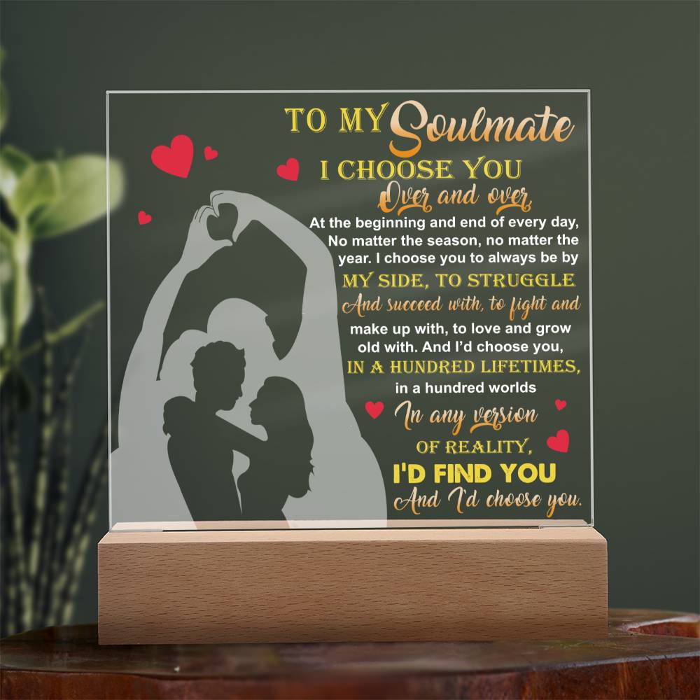 Soulmate By My Side Acrylic Plaque