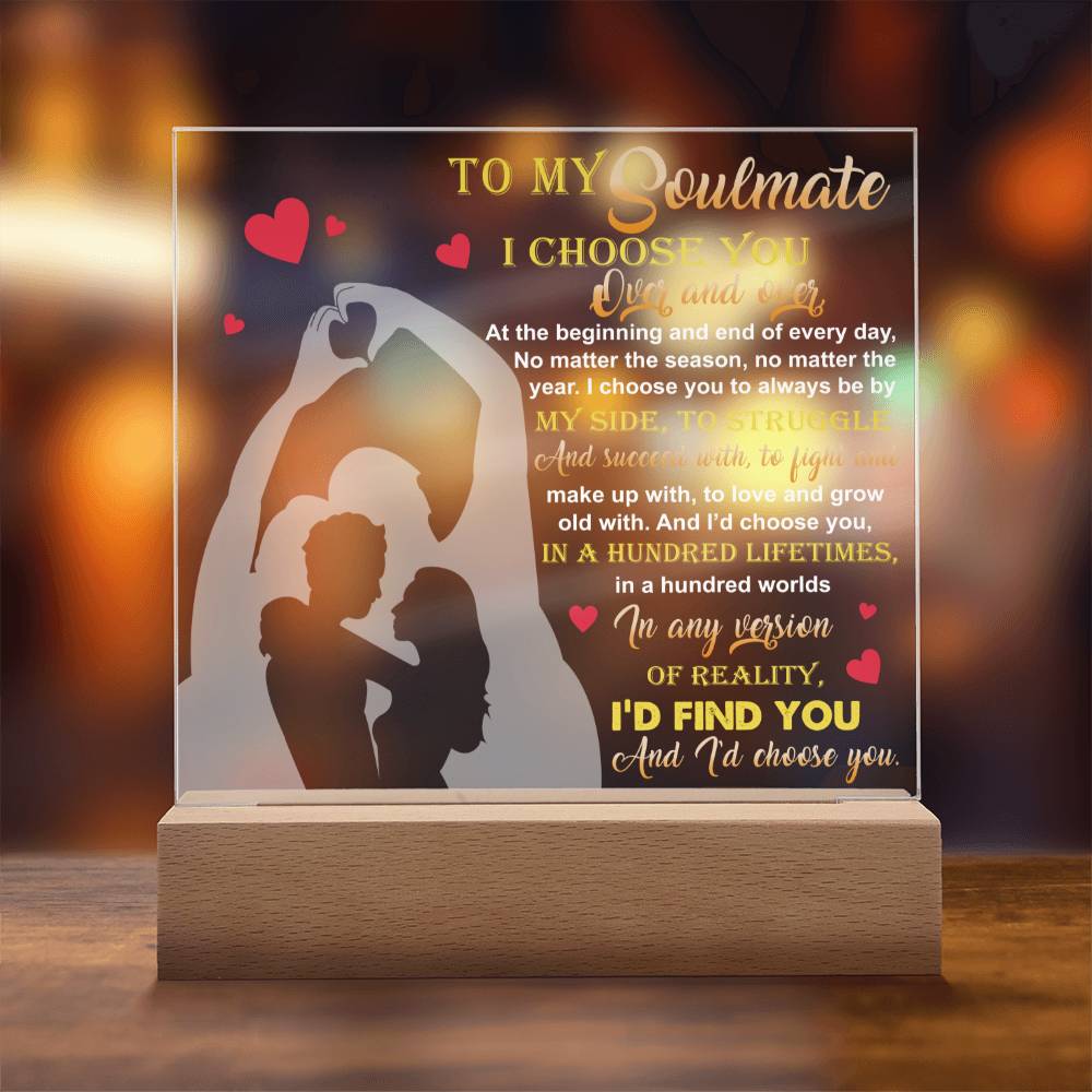 Soulmate By My Side Acrylic Plaque