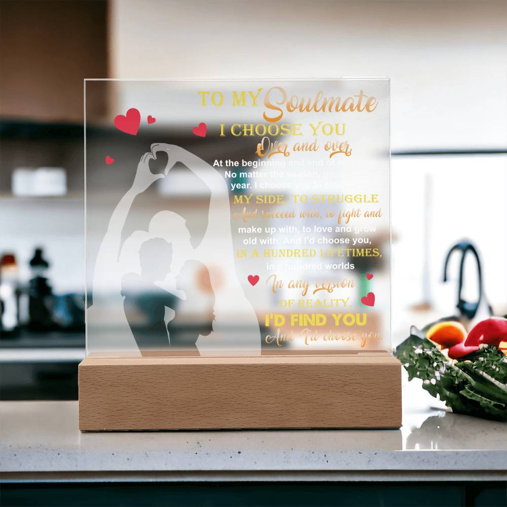 Soulmate By My Side Acrylic Plaque