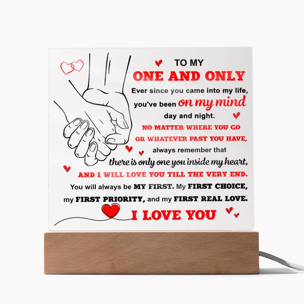 To My One and only Acrylic
