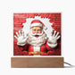 Santa Surprise Acrylic Plaque