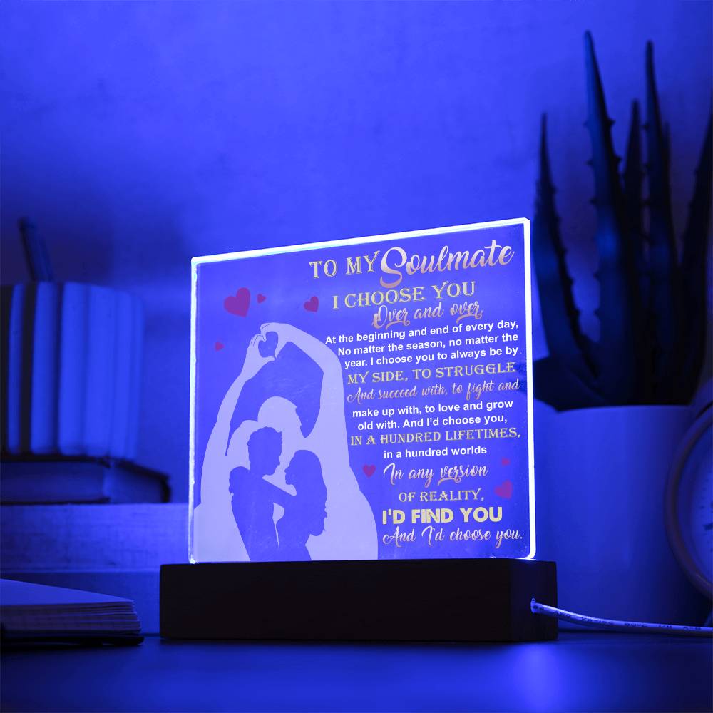 Soulmate By My Side Acrylic Plaque