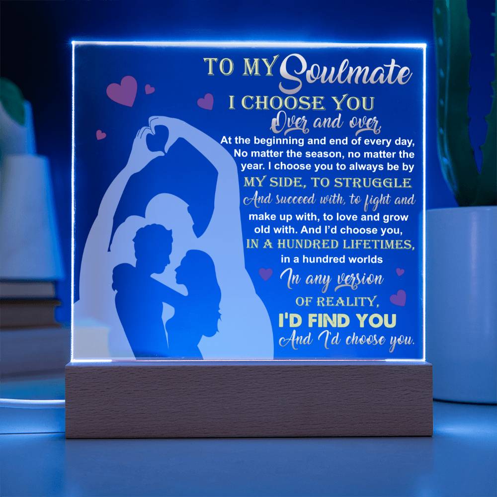 Soulmate By My Side Acrylic Plaque