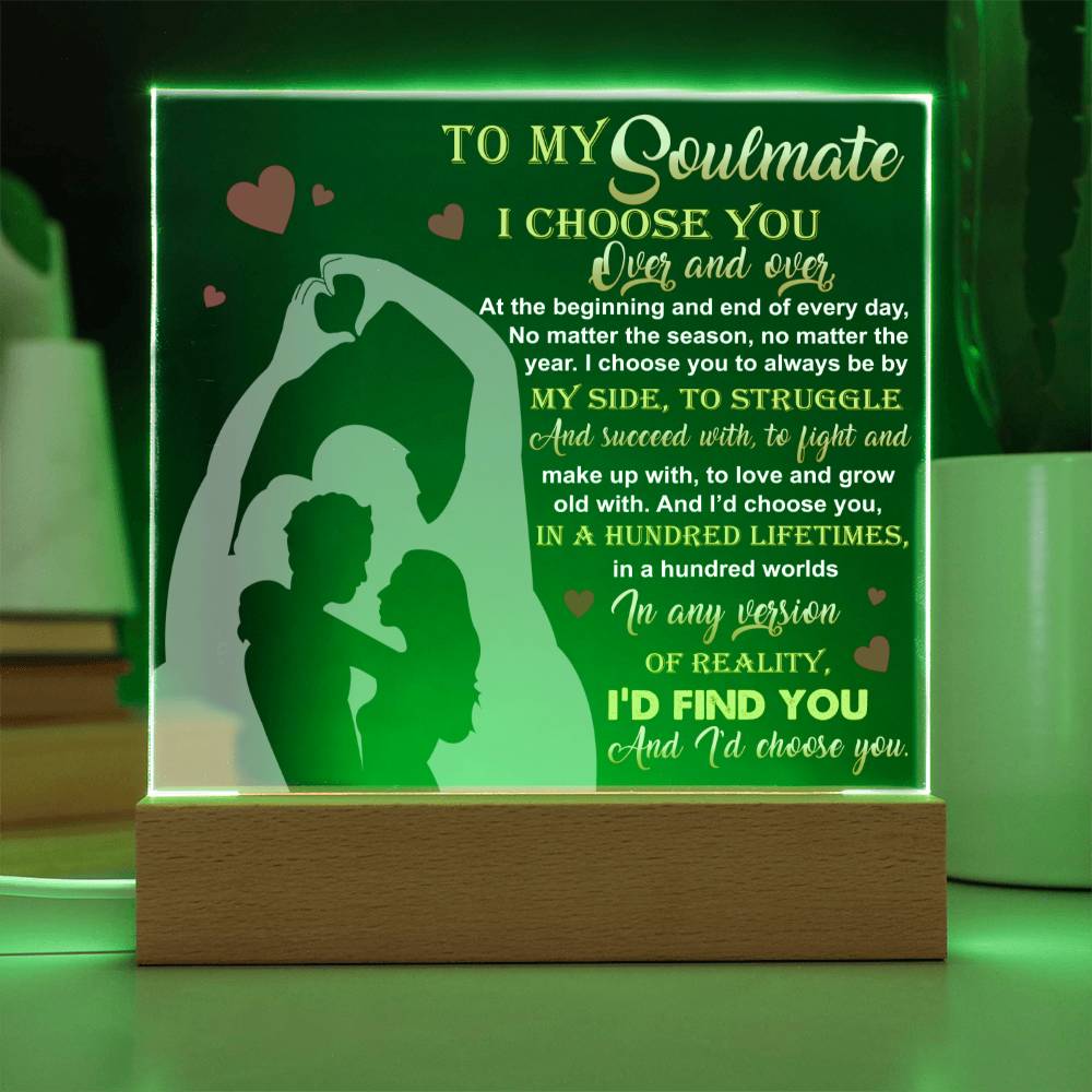 Soulmate By My Side Acrylic Plaque