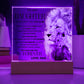 To My Daughter Square Acrylic Plaque