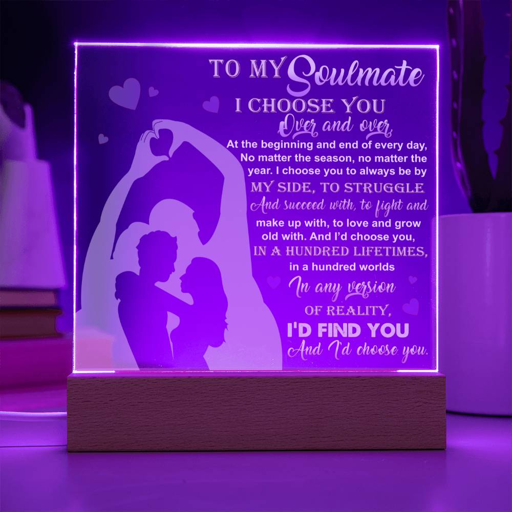 Soulmate By My Side Acrylic Plaque