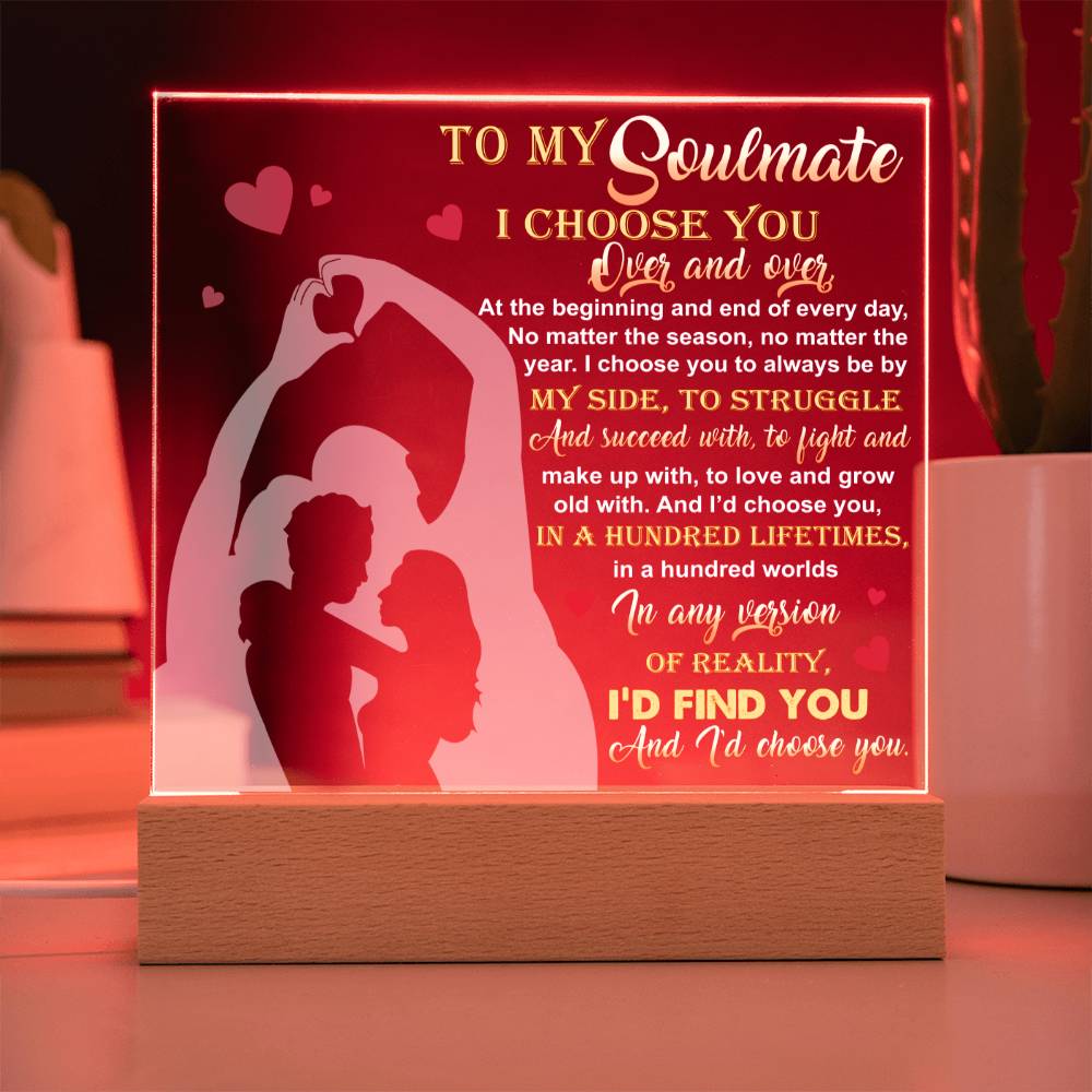 Soulmate By My Side Acrylic Plaque