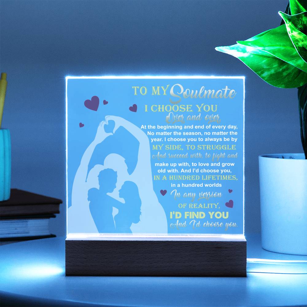 Soulmate By My Side Acrylic Plaque