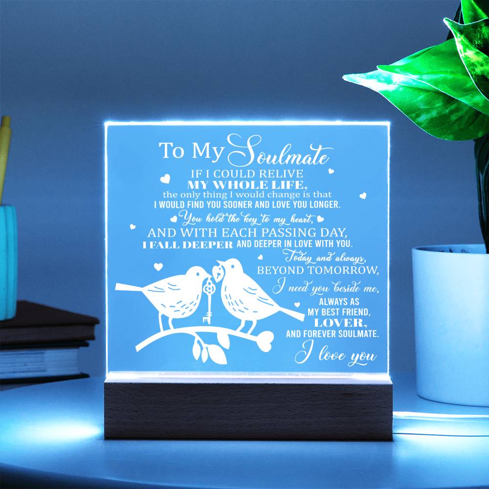 To My Soulmate Acrylic Plaque