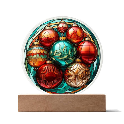 Christmas Balls Acrylic Plaque