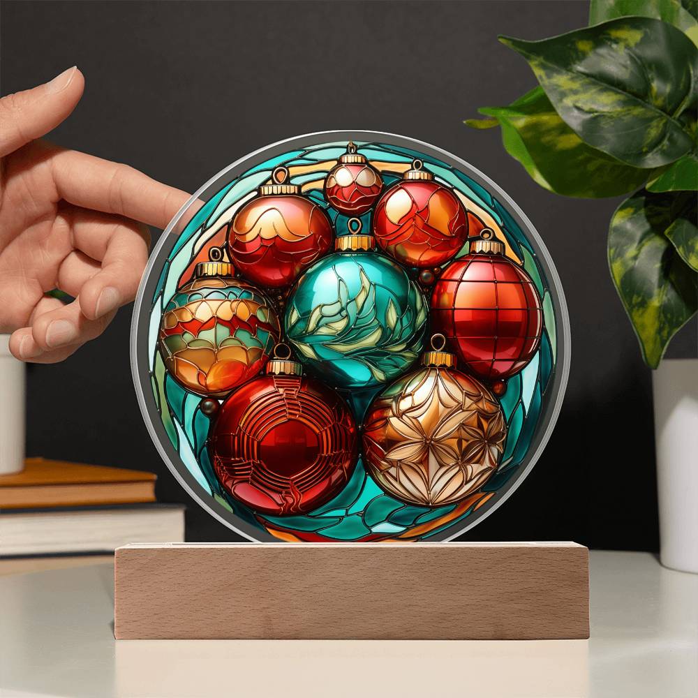 Christmas Balls Acrylic Plaque