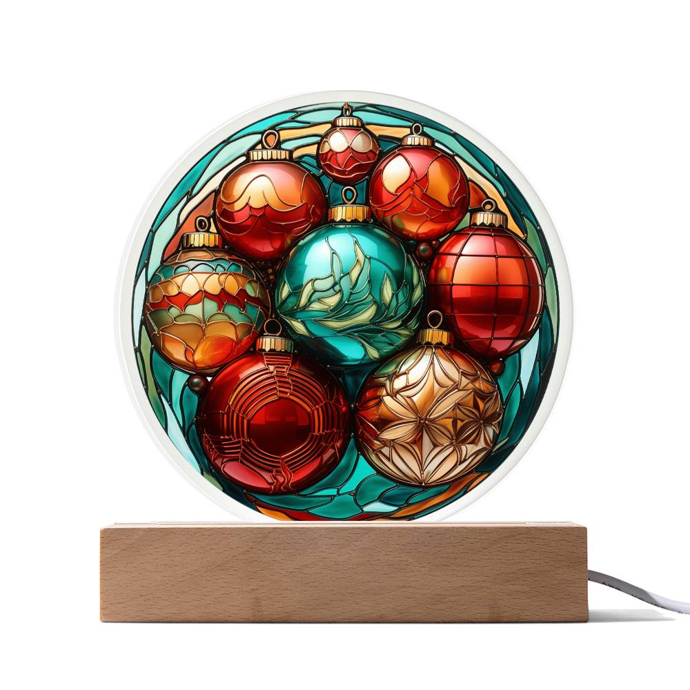 Christmas Balls Acrylic Plaque