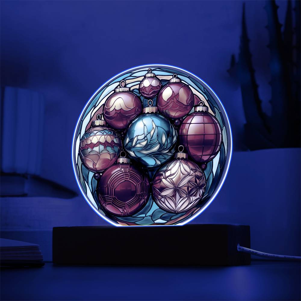 Christmas Balls Acrylic Plaque