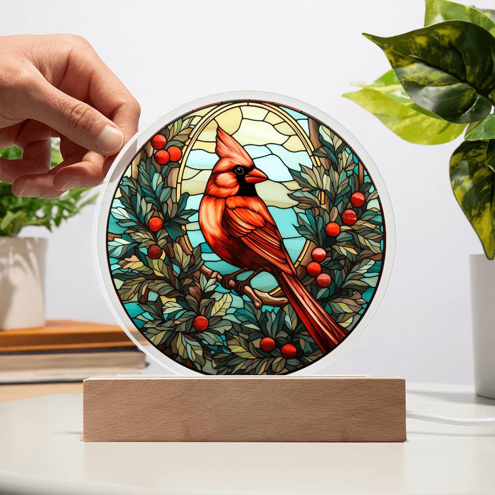 Christmas Cardinal Acrylic