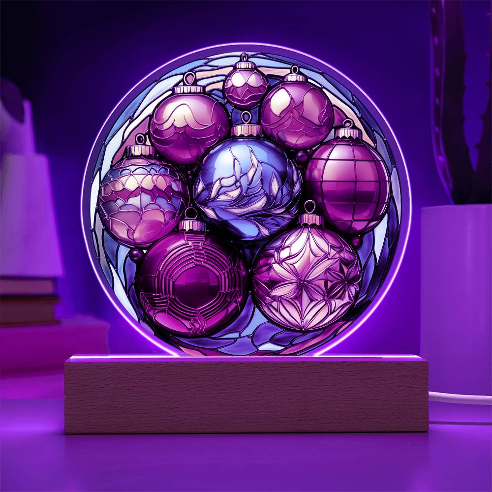 Christmas Balls Acrylic Plaque