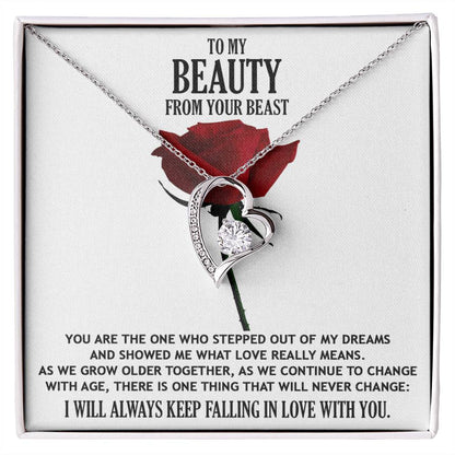 To My Beauty from your Beast Message Card Gift