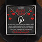 My Beautiful Soulmate, I will love you until my last breath Message card with Forever Love Necklace Gift Box