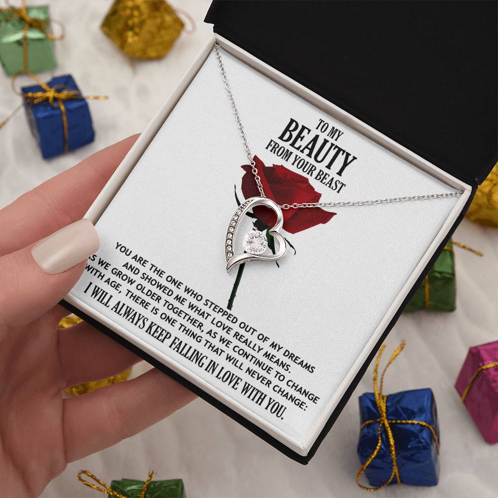 To My Beauty from your Beast Message Card Gift