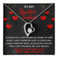 My Beautiful Soulmate, I will love you until my last breath Message card with Forever Love Necklace Gift Box