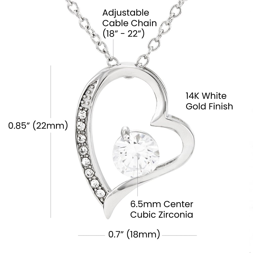 To My Stunning Soulmate Forever Love Necklace with Message card