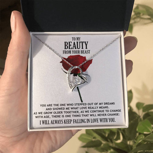 To My Beauty from your Beast Message Card Gift