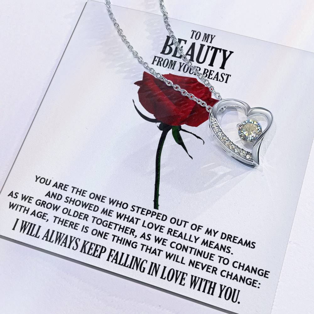 To My Beauty from your Beast Message Card Gift