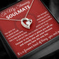 To My Stunning Soulmate Message Card with Necklace Gift Box