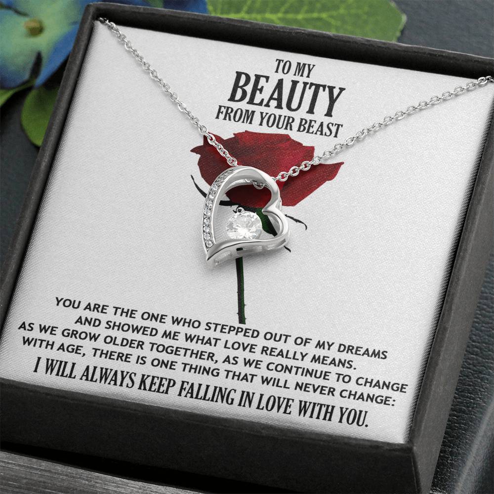 To My Beauty from your Beast Message Card Gift