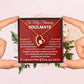To My Stunning Soulmate Message Card with Necklace Gift Box