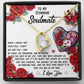 To My Stunning Soulmate Forever Love Necklace with Message card