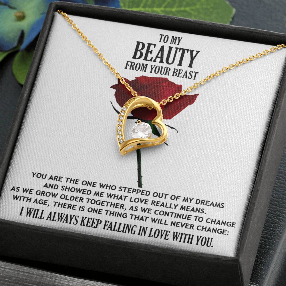 To My Beauty from your Beast Message Card Gift