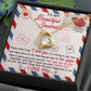 Message Card Jewelry Gift Box with Forever Love Necklace for my Beautiful Soulmate
