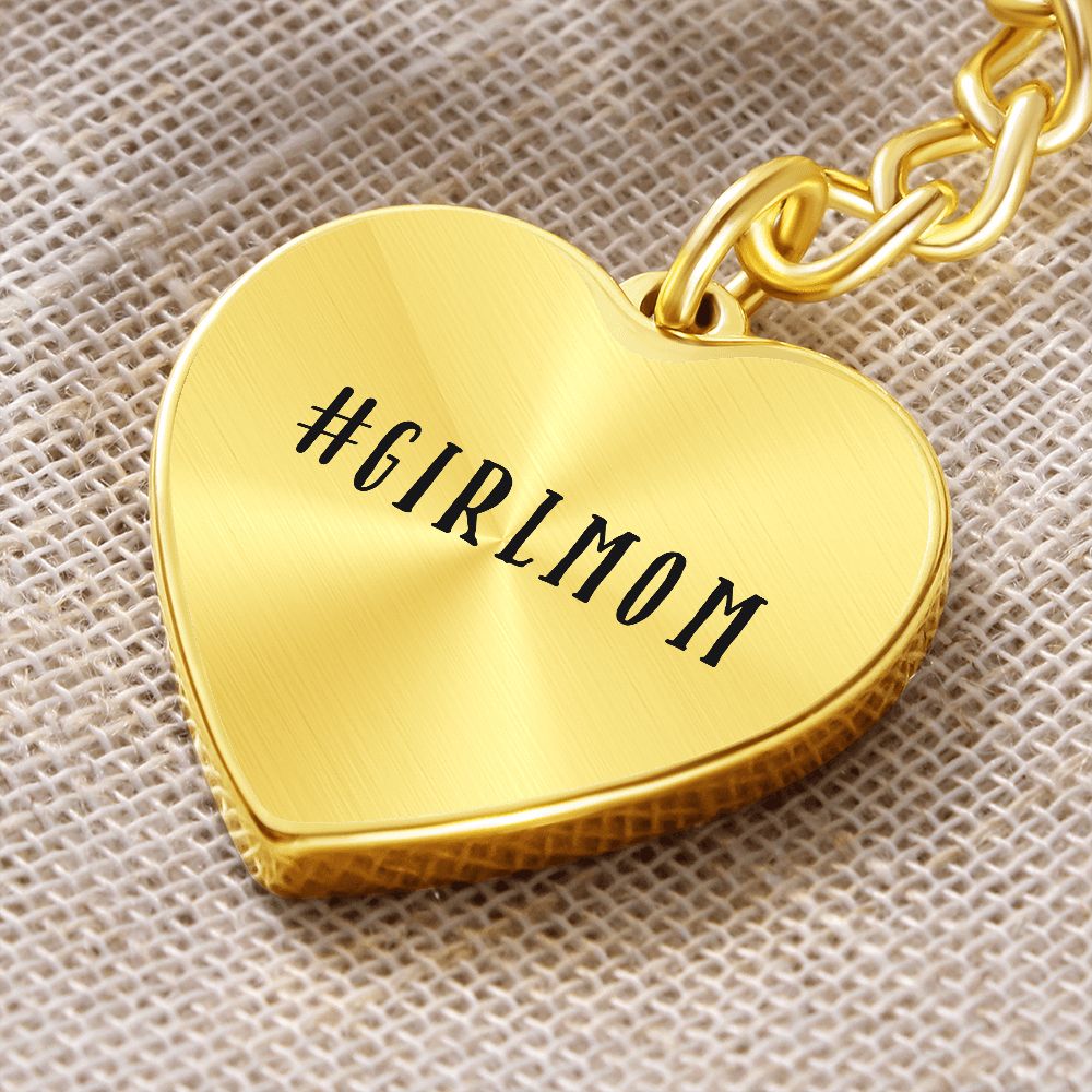 Engraved GirlMom Keychain