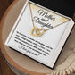 Interlocking Hearts- Mother and daughter Necklace