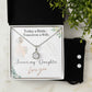 Daughter wedding day gift from Mom and Dad "Eternal Hope Necklace & Cubic Zirconia Earring set